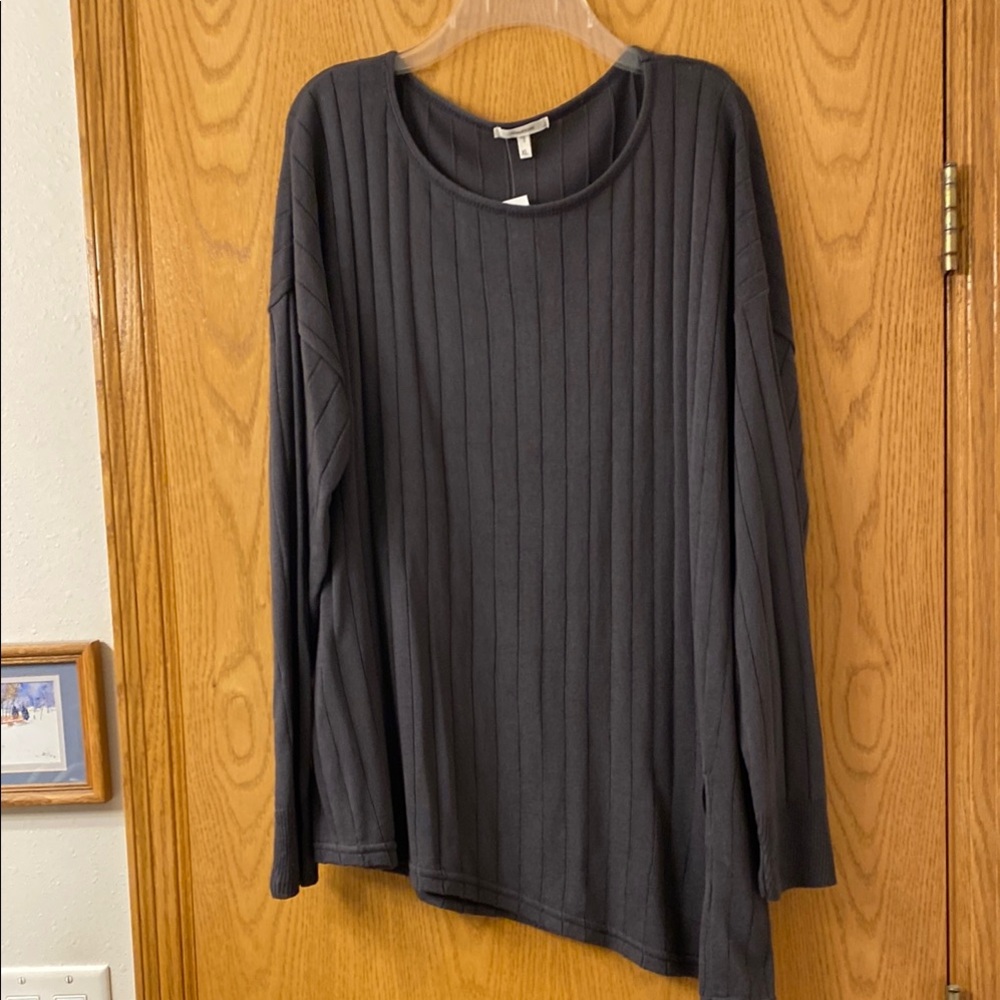 REDUCED!! NWT Maurices Gray Ribbed Long Sleeve Sweatshirt
